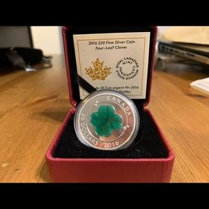 $20 Fine Silver Coin Four-Leaf Clover